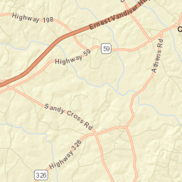 Carnesville Street Map