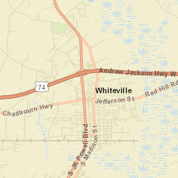 Whiteville Street Map