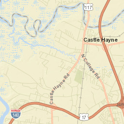 Castle Hayne Street Map