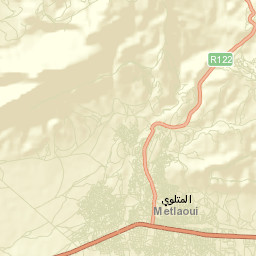 Metlaoui Street Map