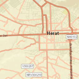 Herāt Street Map