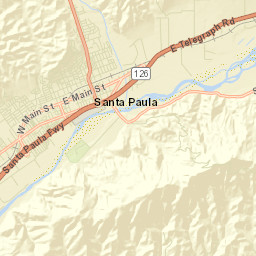 1041 East Santa Barbara Street, Santa Paula Street Map