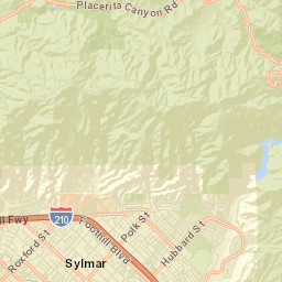 Olive View California Street Map