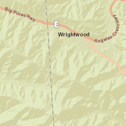 Wrightwood California Street Map