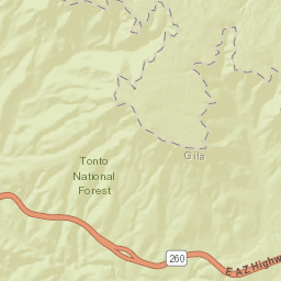 Kohls Ranch Arizona Street Map