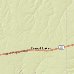Forest Lakes Estates Arizona Street Map