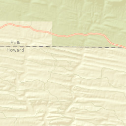 Faulkner Springs Arkansas Street Map