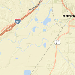 Malvern Arkansas Street Map