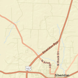 1551-1611 Arkansas 46, Sheridan, AR Street Map