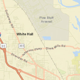 White Hall Arkansas Street Map