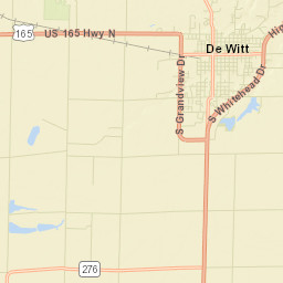 De Witt Arkansas Street Map