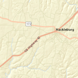 Hackleburg Alabama Street Map