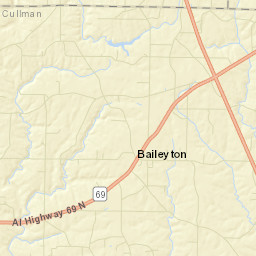 Baileyton Alabama Street Map