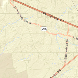 Rabbit Town Alabama Street Map