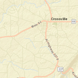 Crossville Alabama Street Map