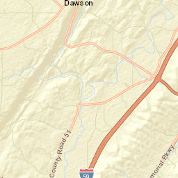Dawson Alabama Street Map