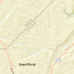 Sand Rock Alabama Street Map