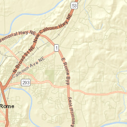 62 Sunny Heights Drive Northeast, Rome Street Map