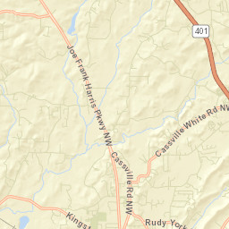 Bartow County Street Map