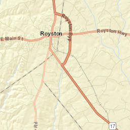 Franklin Springs Street Map