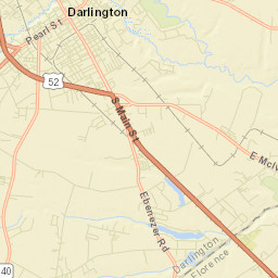Darlington Street Map