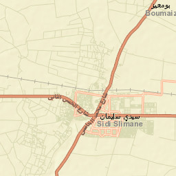 Sidi Slimane Street Map