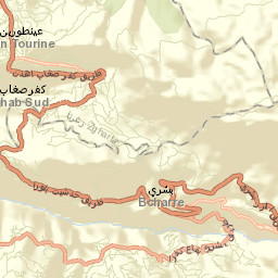 Bcharré Street Map