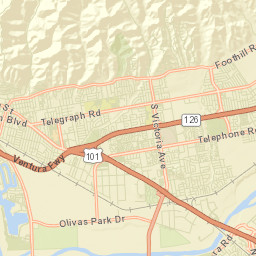 Montalvo California Street Map