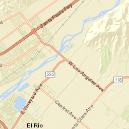 Strickland Acres California Street Map