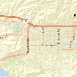 Simi Valley California Street Map