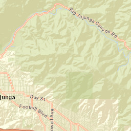 Tujunga California Street Map