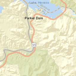 Parker Dam California Street Map