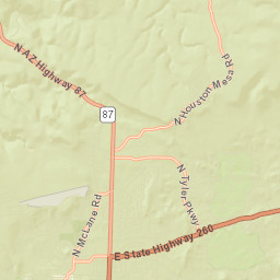 Fort McDonald Arizona Street Map