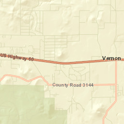 Vernon Arizona Street Map