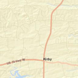 Kirby Arkansas Street Map