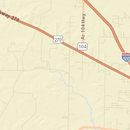 Oakland Heights Arkansas Street Map