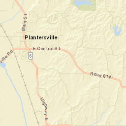 Plantersville Street Map