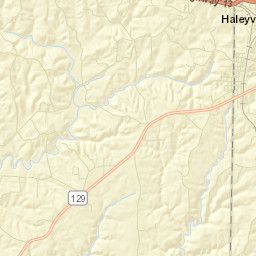 South Haleyville Alabama Street Map