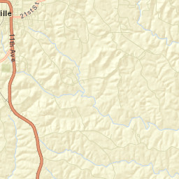 Haleyville Alabama Street Map