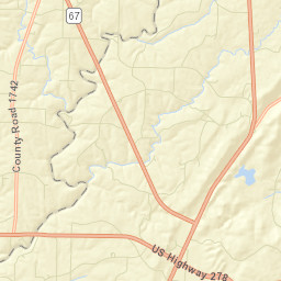 Rock Springs Alabama Street Map