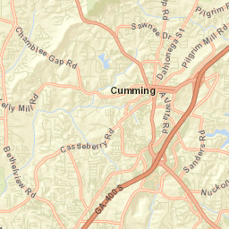 Forsyth County Street Map