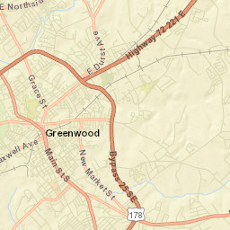 Greenwood Street Map