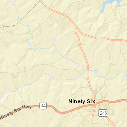 Ninety Six Street Map