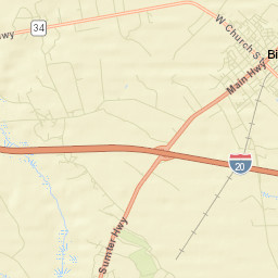 Bishopville Street Map