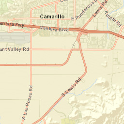 Camarillo California Street Map