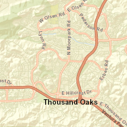 Newbury Park California Street Map