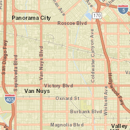 North Sherman Way California Street Map