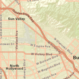 Sun Valley California Street Map