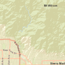 Mount Wilson California Street Map