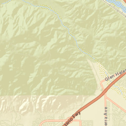 Sierra Heights California Street Map